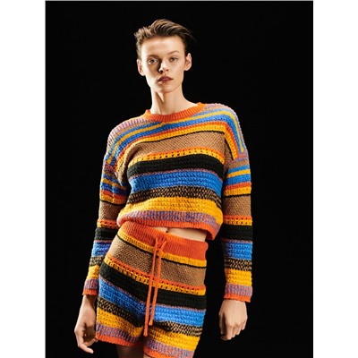 Pullover aus Strukturjersey