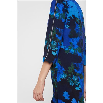 Vestido recto camuflaje floral