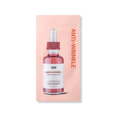 TENZERO SIGNATURE AMPOULE MASK ANTI-WRINKLE Ампульная тканевая маска против морщин с аденозином 28мл