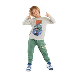 DenokidsCanavar Kamyon Erkek Çocuk T-shirt Pantolon Takım