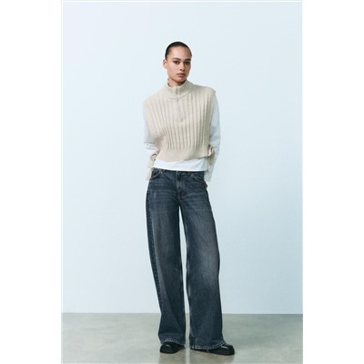 ZIP-UP GILET T-SHIRT