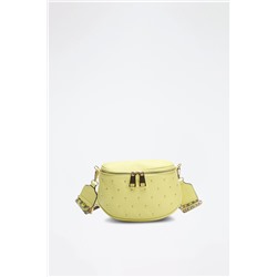Bandolera de piel Phoebe Amarillo