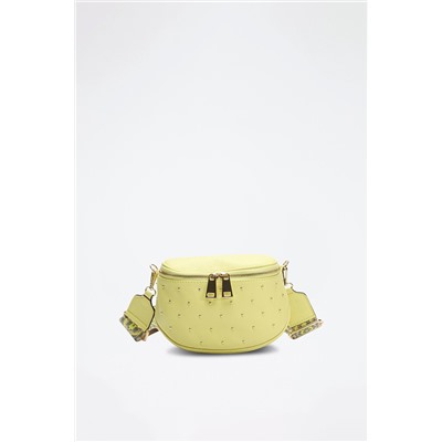 Bandolera de piel Phoebe Amarillo
