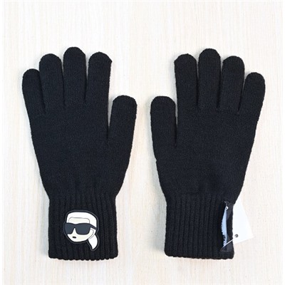Зимние теплые шерстяные перчатки KARL LAGERFEL*D