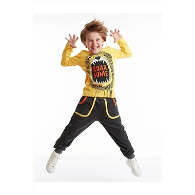 Denokids Roar Lion Erkek Çocuk Pantolon Takım CFF-19K1-021