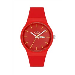 Aqua Di Polo 1987, Kırmızı Unisex Silikon Kol Saati APWR031818