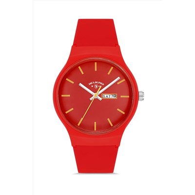 Aqua Di Polo 1987, Kırmızı Unisex Silikon Kol Saati APWR031818
