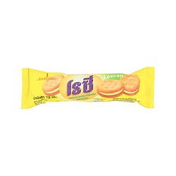 Печенье-сэндвич с лимонной кремовой начинкой от Rosy 110 гр / Rosy Lemon Flavoured Cream Sandwich Crackers 110g