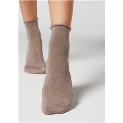 Kurze Socken mit Glitzer