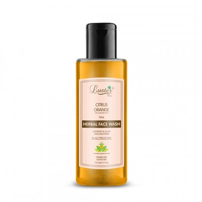 LUSTER Citrus Orange Herbal Face Wash Гель для умывания с экстрактами цитрусовых 110мл