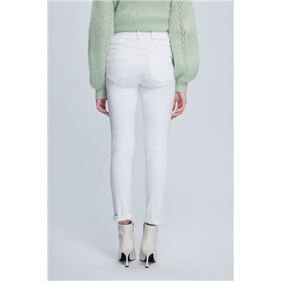 Vaquero skinny fit 7/8 Blanco