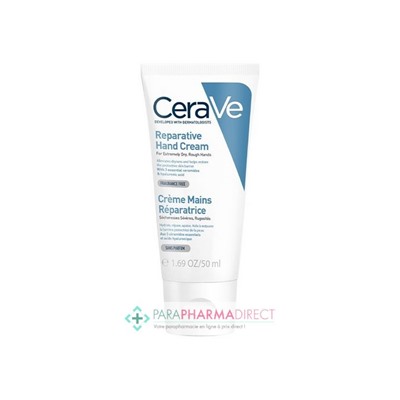 Cerave Crème Mains Réparatrice - Sècheresses Sévère, Rugosités 50 ml