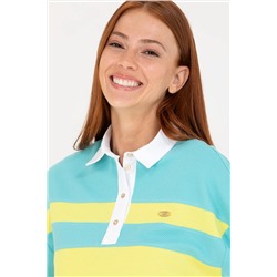Kadın Mint Polo Yaka Tişört