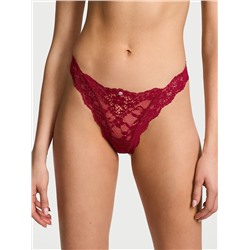 Lace-Trim Brazilian Panty