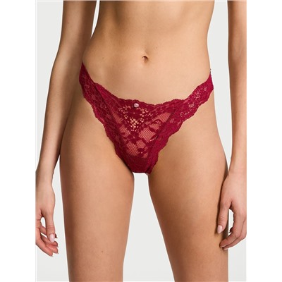 Lace-Trim Brazilian Panty