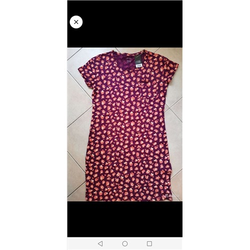 ESMARA® Damen Bigshirt, leger, leicht tailliert geschnitten, mit Baumwolle размер S, цвет weinrot/pfirsich