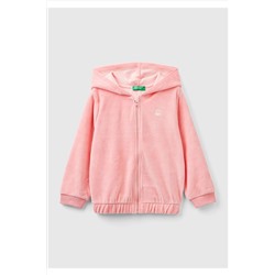United Colors of BenettonKız Çocuk Pembe Benetton Logolu Sweatshirt