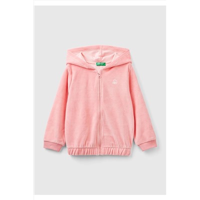 United Colors of BenettonKız Çocuk Pembe Benetton Logolu Sweatshirt