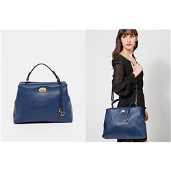 Bolso de piel Dana Azul marino