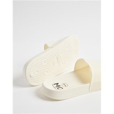 Mesh Strap Slides, Men, Light Beige