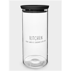 Банка для сыпучих продуктов, 1,1 л, стекло Б/пластик, Special