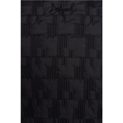 Chaqueta padded cintura ajustable cuello alto