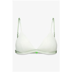 Sujetador triangular microfibra brillo verde