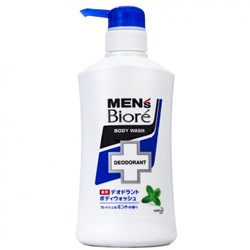KAO Mens Biore Противовоспалительный мужской гель для душа аромат мяты 440 мл.