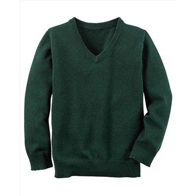 Long-Sleeve V-Neck Sweater
