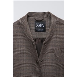 CHECKED BOMBER JACKET