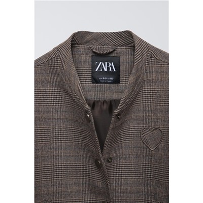 CHECKED BOMBER JACKET