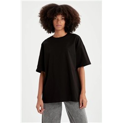 Defacto Oversize Fit Pamuklu Kısa Kollu Basic Tişört V4136AZ22SP