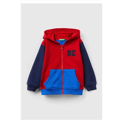 United Colors of BenettonErkek Çocuk Mix Benetton Logolu Sweatshirt Kırmızı Mix