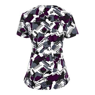 Grey's Anatomy Scrubs Camelot Print Top