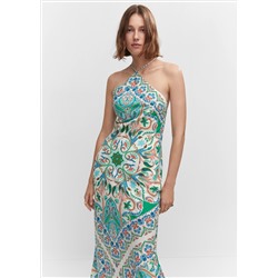 Vestido halter espalda abierta