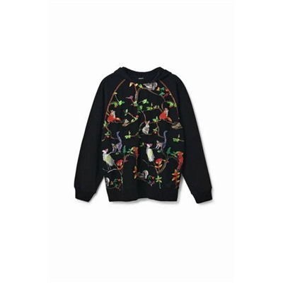Sudadera bordados tul