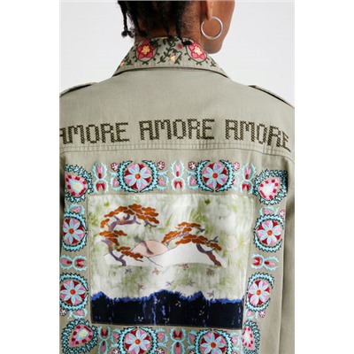 Parka con cenefas Amore