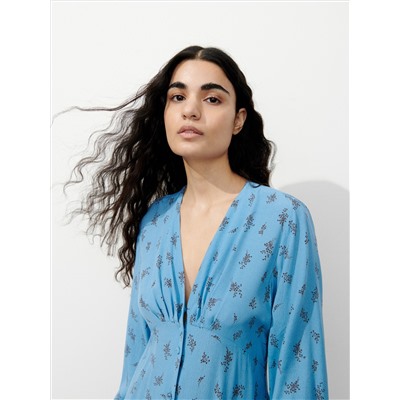 EcoVero™ Gemusterte Bluse