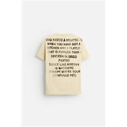 CAMISETA TEXTO ESTAMPADO