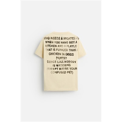 CAMISETA TEXTO ESTAMPADO
