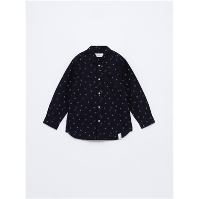 Printed Oxford shirt