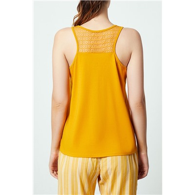 Camiseta de tirantes Canelle Mostaza