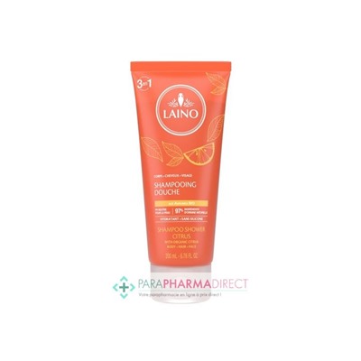 Laino Shampooing Douche Hydratant Agrumes BIO Cheveux & Corps 200ml