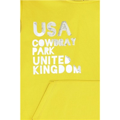 Çocuk Fıstık Yeşili Kapüşonlu Sweatshirt