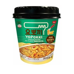 YOPPOKI Curry Cup Rapokki Рапокки с соусом Карри рамен с рисовыми палочками 145г