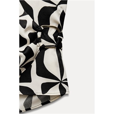 SATIN TOP WITH PRINT