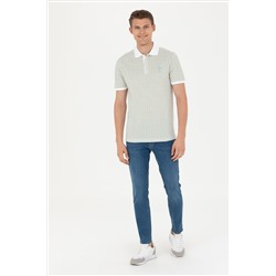 Erkek Mint Polo Yaka Tişört