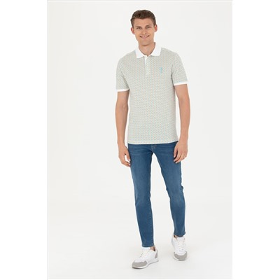 Erkek Mint Polo Yaka Tişört