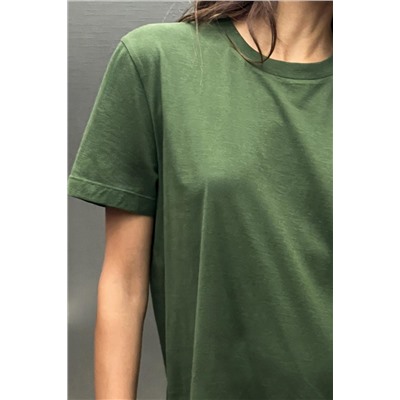 COTTON T-SHIRT WITH ENZYME FINISH