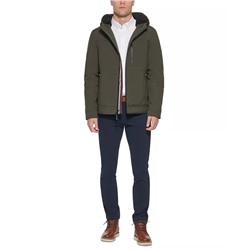 Tommy Hilfiger Men's Sherpa-Lined Softshell Hooded Jacket